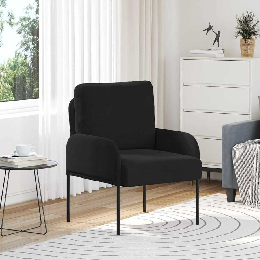Banken met kussen 55cm Zwart Multiplex