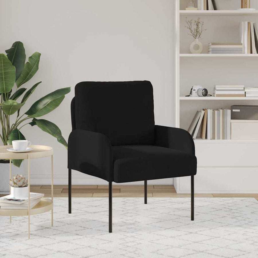 Banken met kussen 55cm Zwart Multiplex