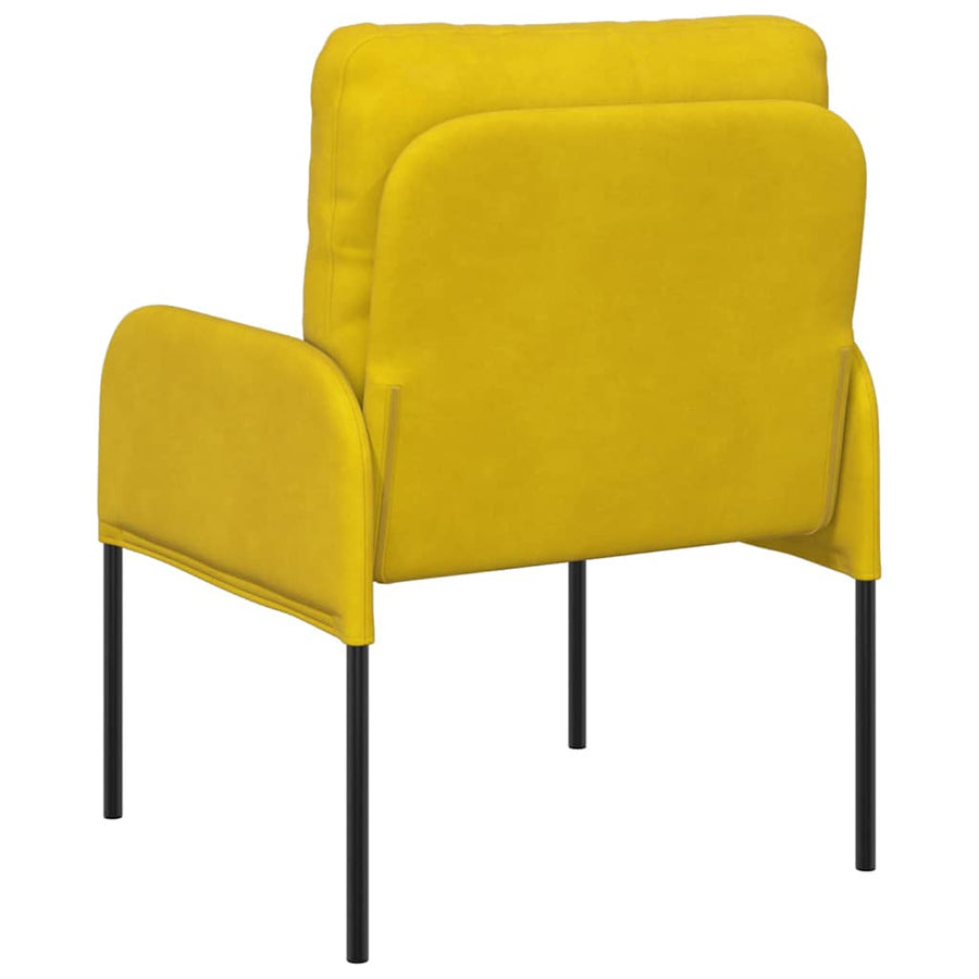 Banken met kussen 55cm Geel Multiplex