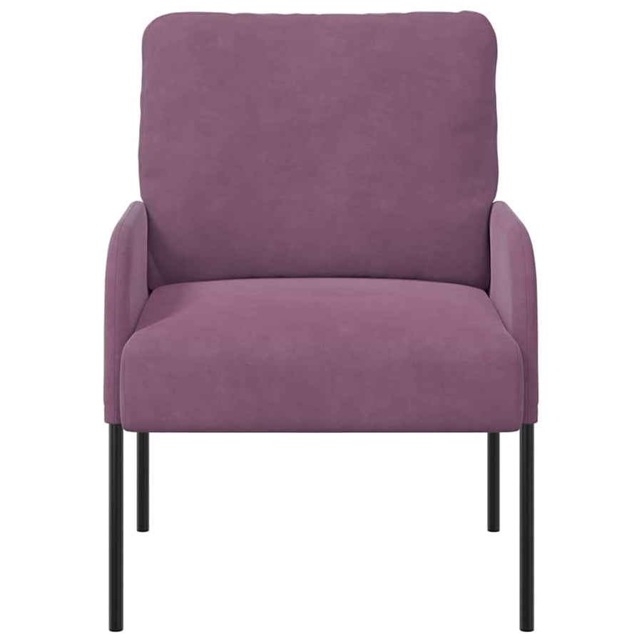 Banken met kussen 55cm Paars Multiplex