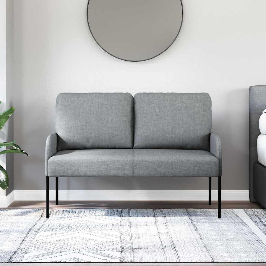 Banken met kussen 110cm Lichtgrijs Multiplex