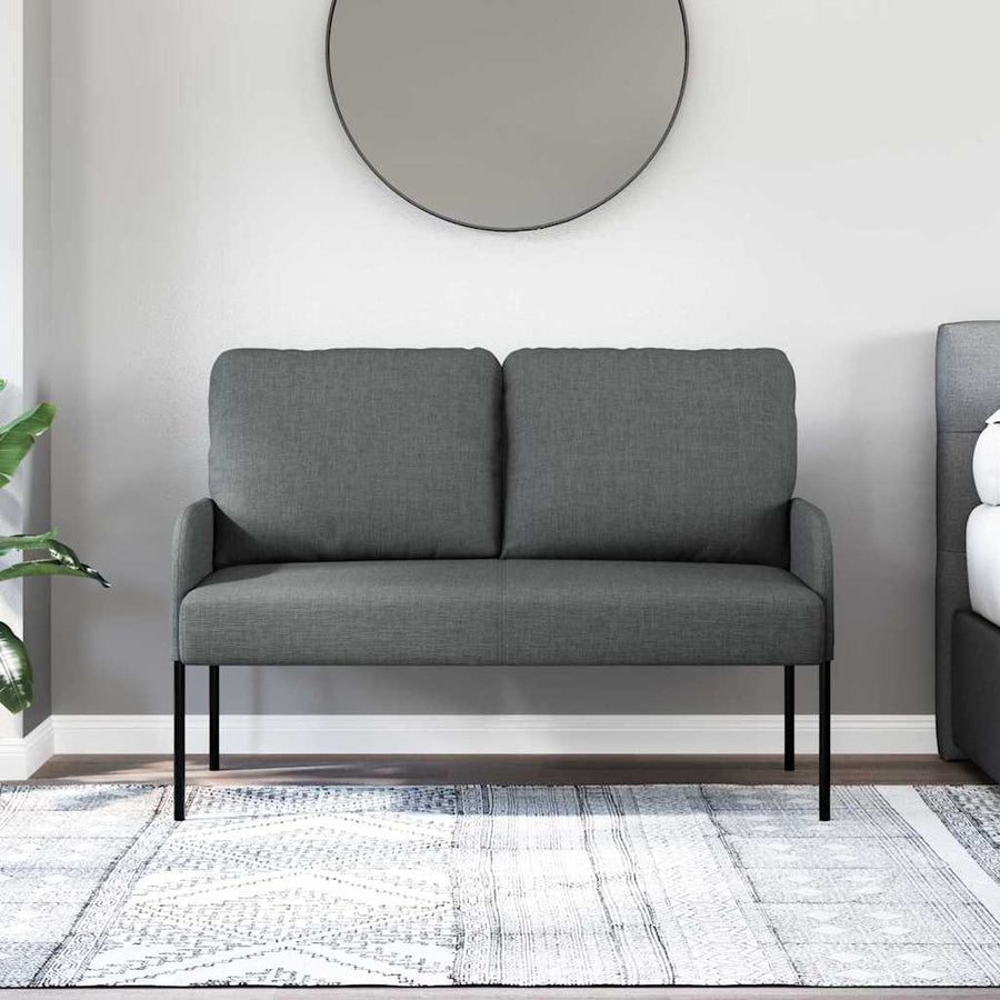 Banken met kussen 110cm Donkergrijs Multiplex