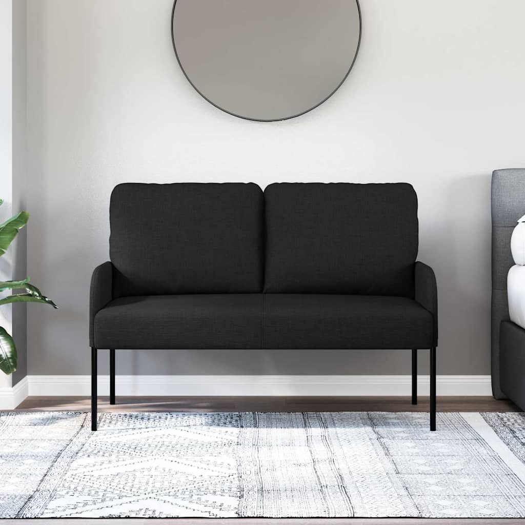 Banken met kussen 110cm Zwart Multiplex