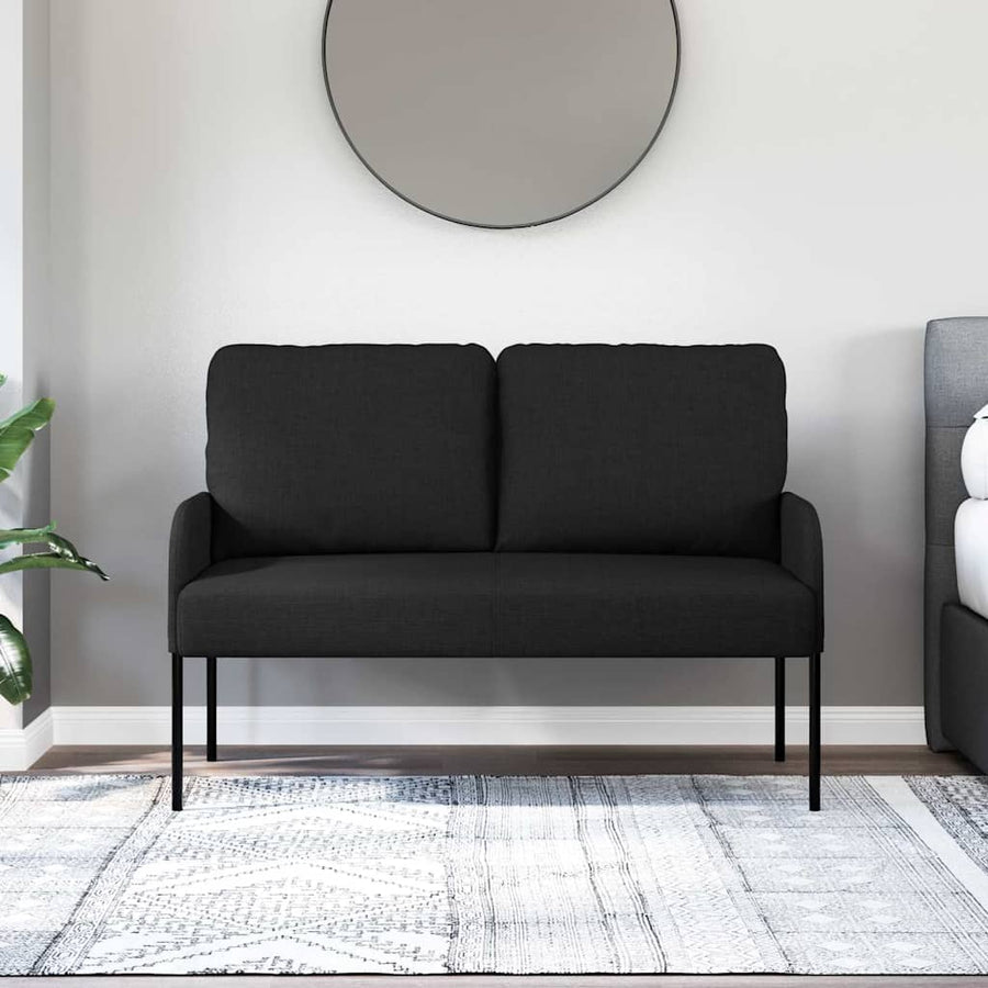 Banken met kussen 110cm Zwart Multiplex
