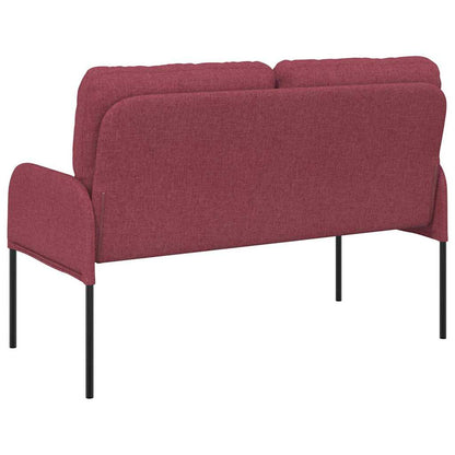 Banken met kussen 110cm Wijnrood Multiplex