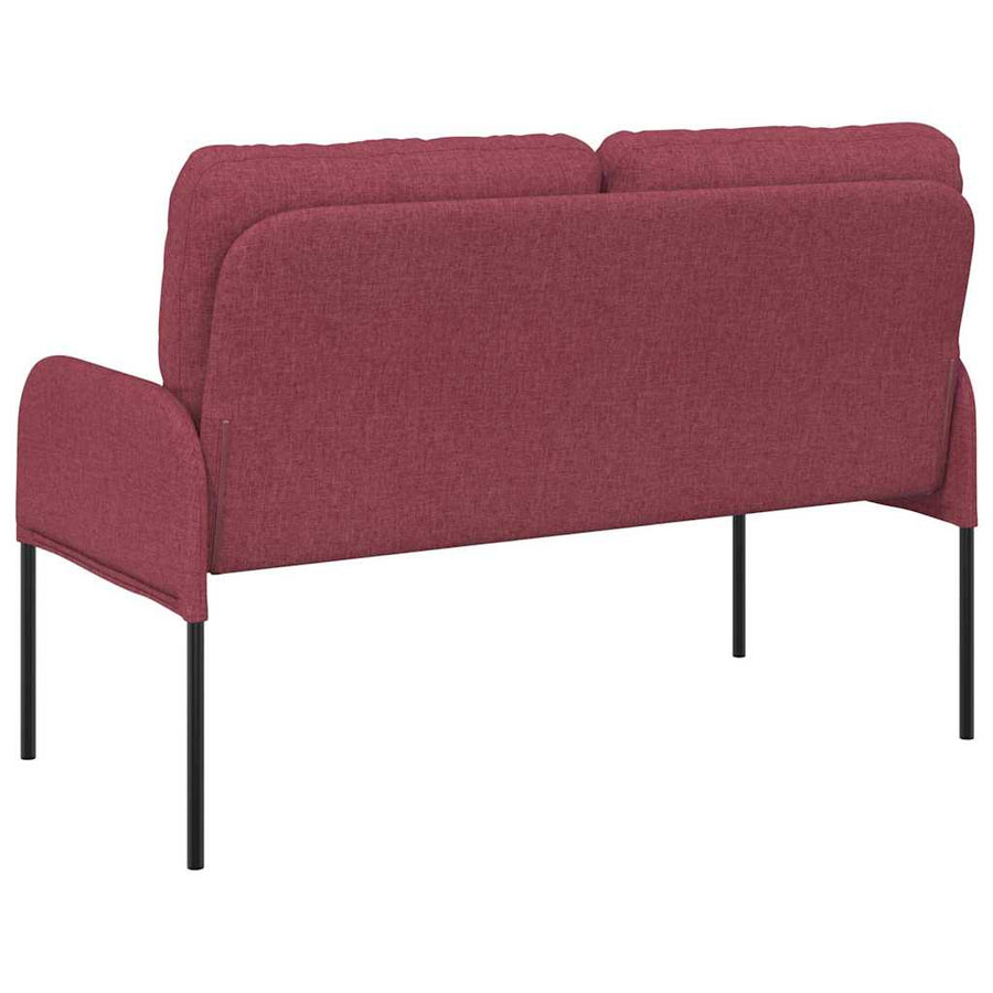 Banken met kussen 110cm Wijnrood Multiplex