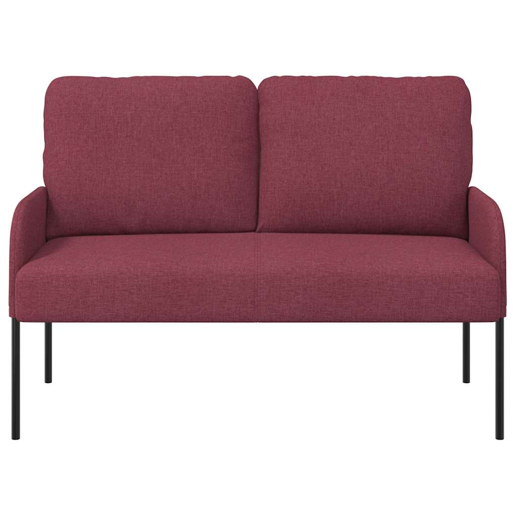 Banken met kussen 110cm Wijnrood Multiplex