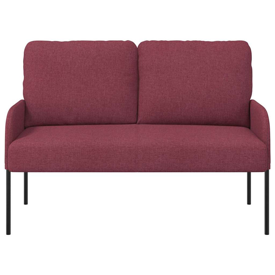 Banken met kussen 110cm Wijnrood Multiplex
