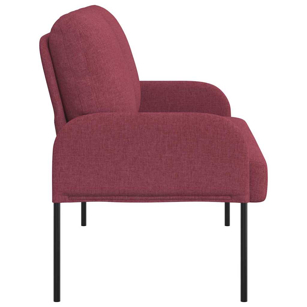 Banken met kussen 110cm Wijnrood Multiplex