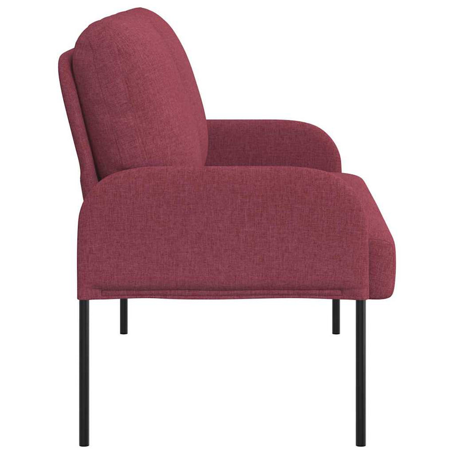 Banken met kussen 110cm Wijnrood Multiplex