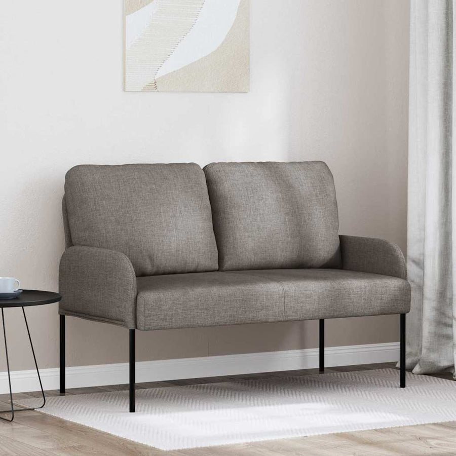 Banken met kussen 110cm Taupe Multiplex