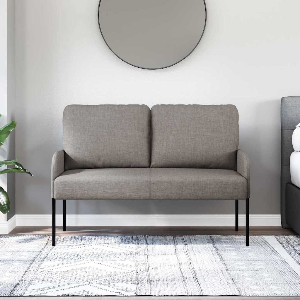 Banken met kussen 110cm Taupe Multiplex