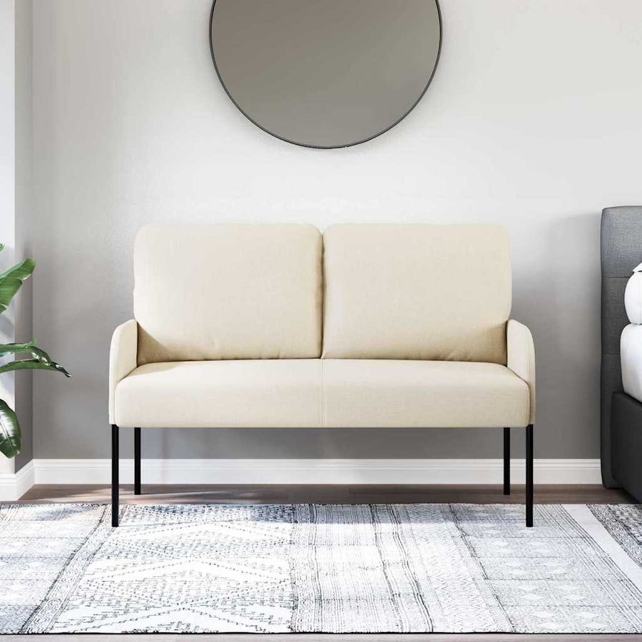 Banken met kussen 110cm Crème Multiplex