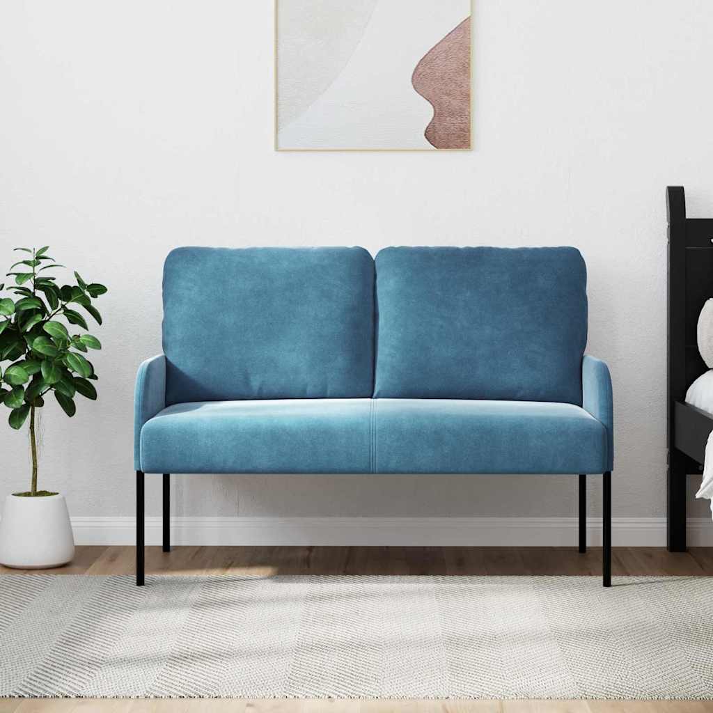 Banken met kussen 110cm Blauw Multiplex