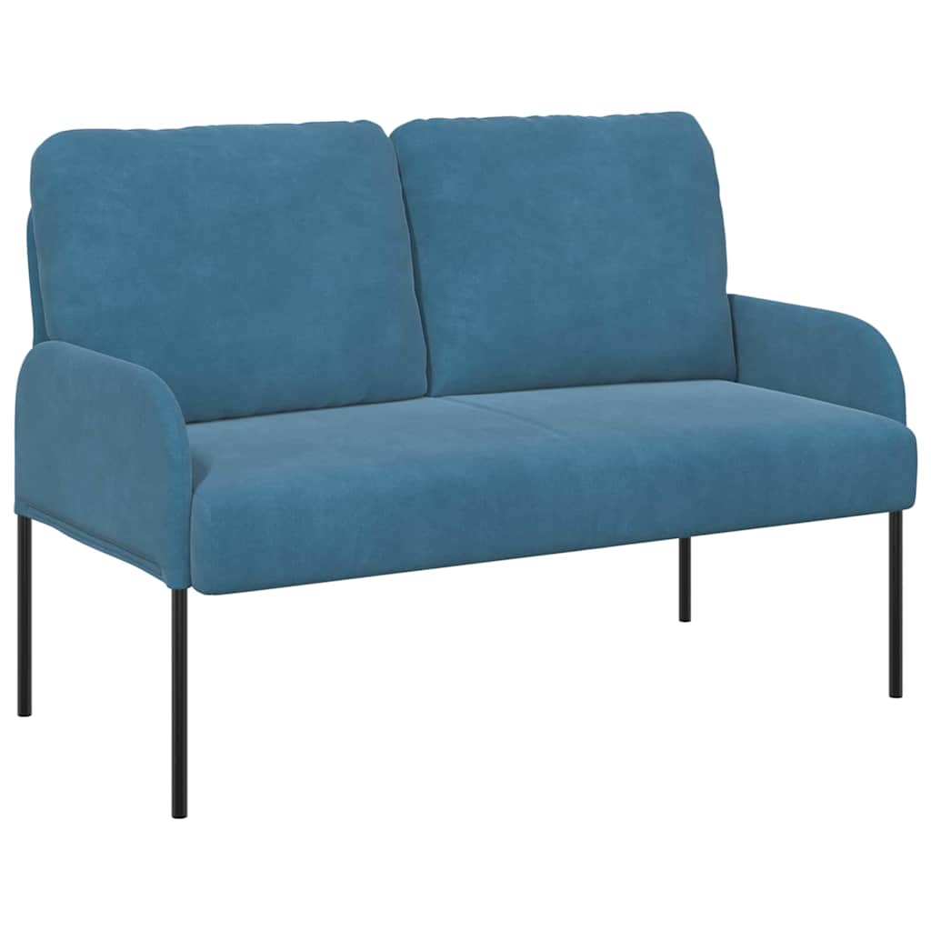 Banken met kussen 110cm Blauw Multiplex