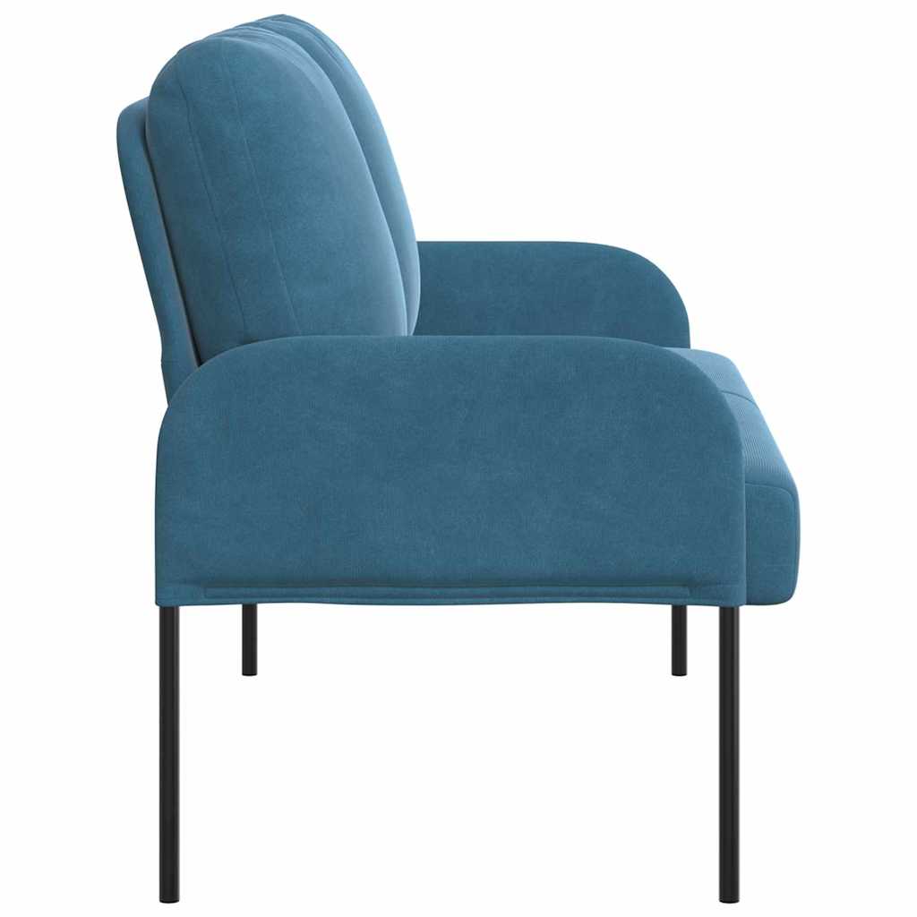 Banken met kussen 110cm Blauw Multiplex