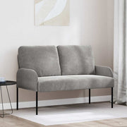 Bank 110 cm lichtgrijs multiplex