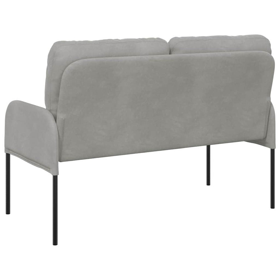 Banken met kussen 110cm Lichtgrijs Multiplex