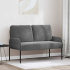 Bank 110 cm donkergrijs multiplex