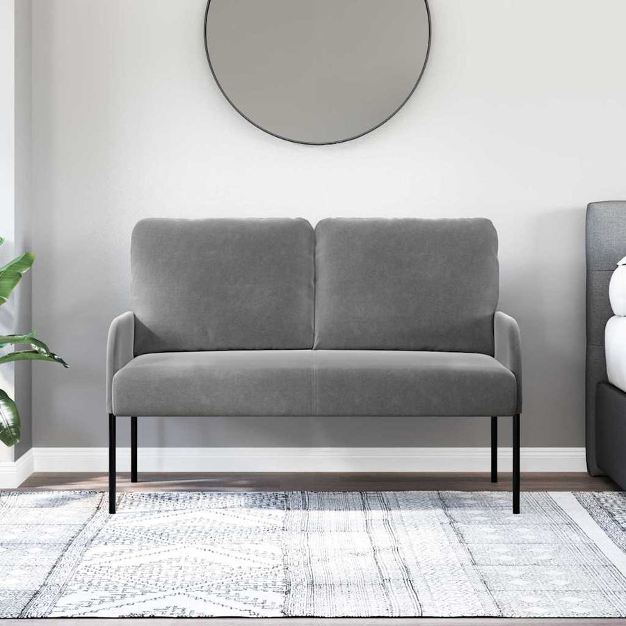 Banken met kussen 110cm Donkergrijs Multiplex