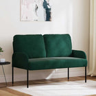 Benches with Cushion 110cm Dark Green Plywood