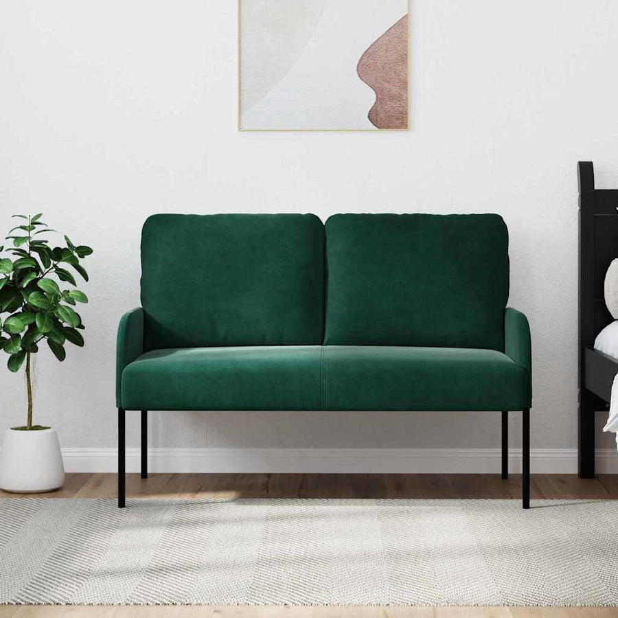 Banken met kussen 110cm Donkergroen Multiplex