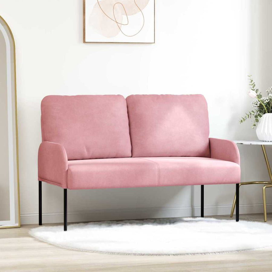 Banken met kussen 110cm Roze Multiplex