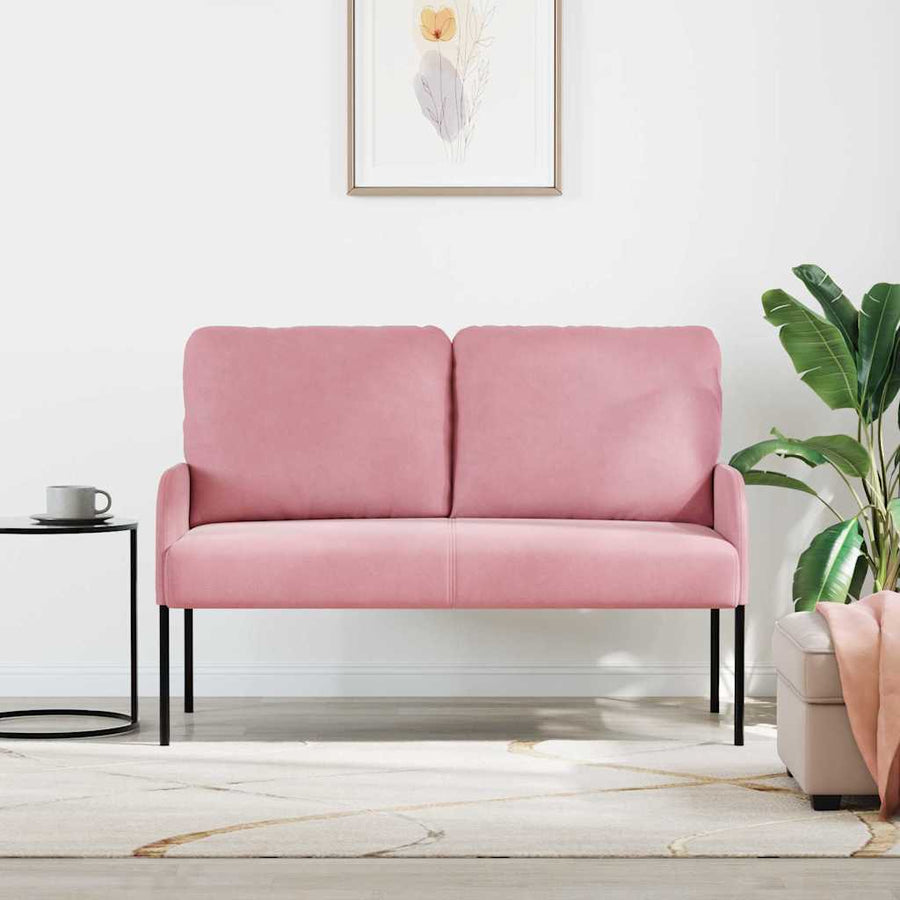 Banken met kussen 110cm Roze Multiplex