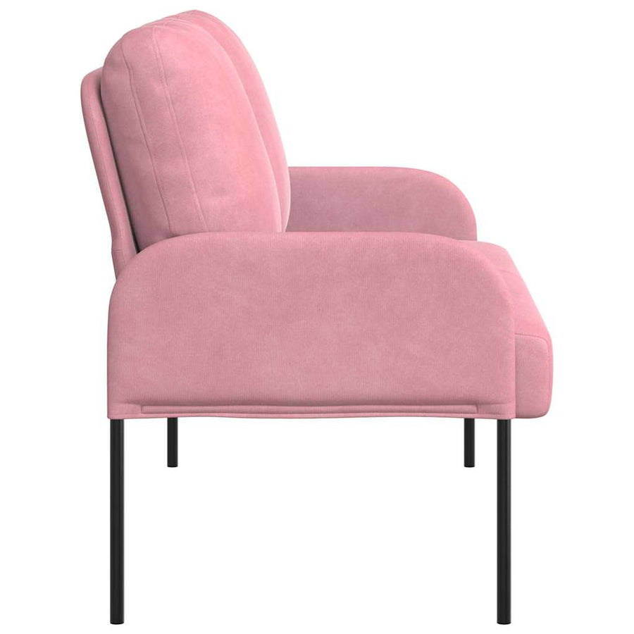 Banken met kussen 110cm Roze Multiplex