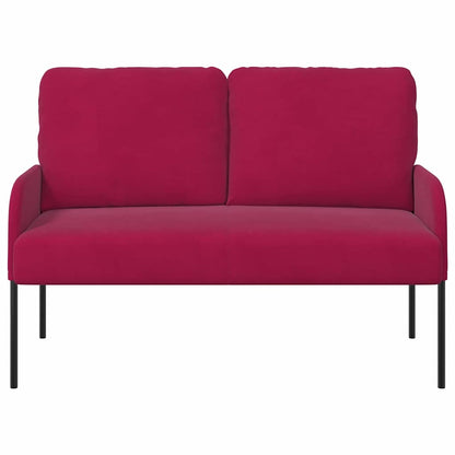 Banken met kussen 110cm Wijnrood Multiplex
