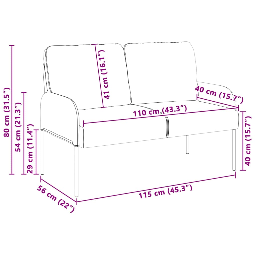 Banken met kussen 110cm Wijnrood Multiplex
