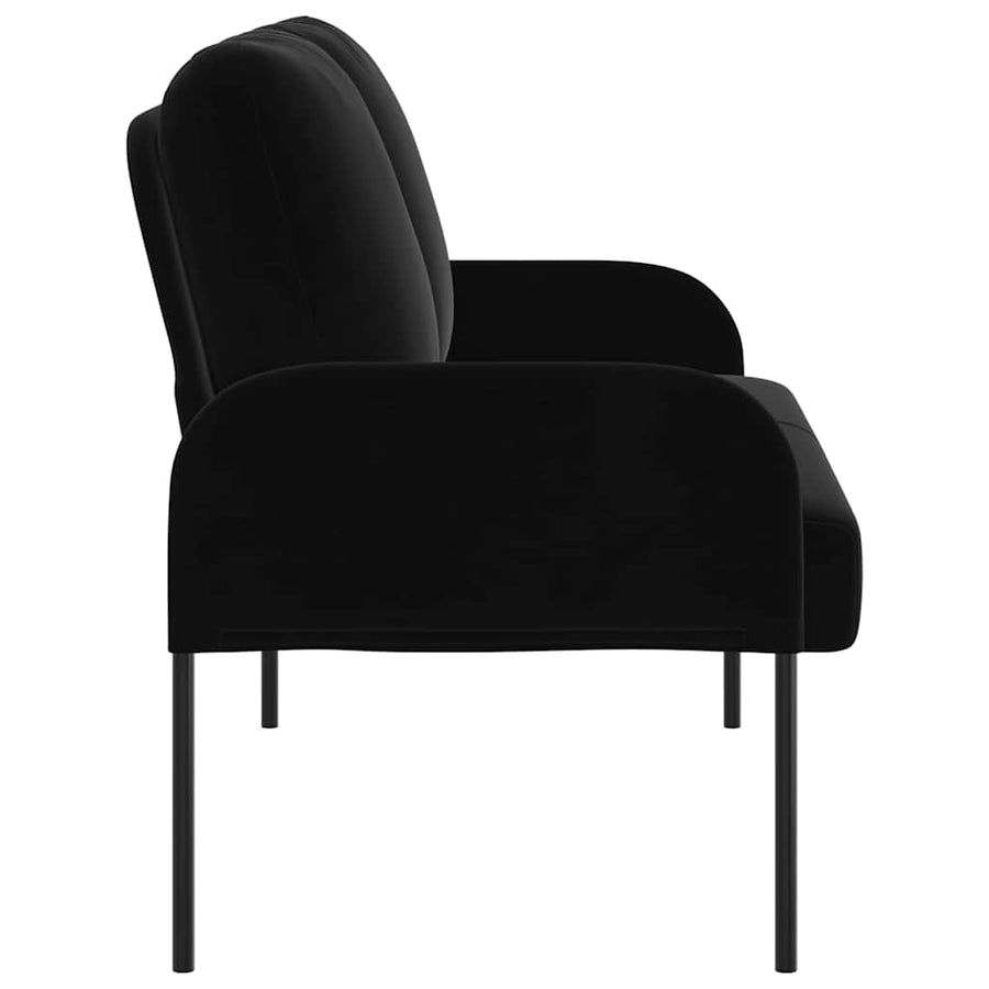 Banken met kussen 110cm Zwart Multiplex