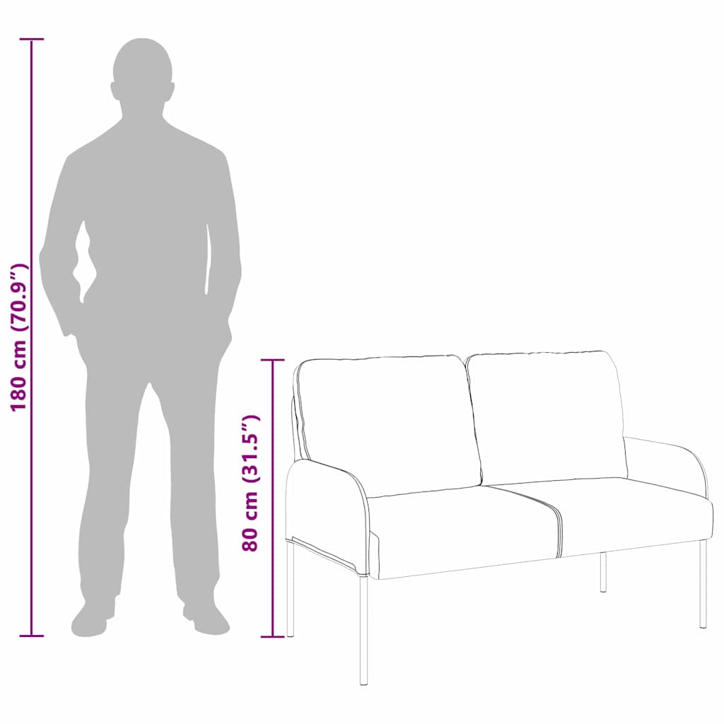 Banken met kussen 110cm Zwart Multiplex