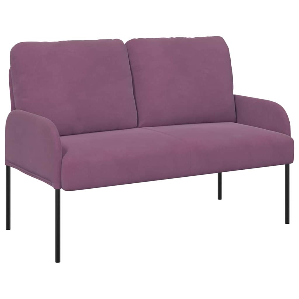 Banken met kussen 110cm Paars Multiplex