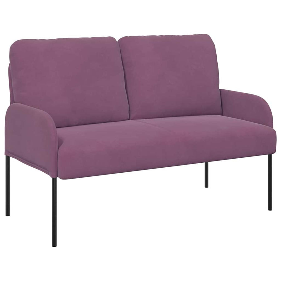 Banken met kussen 110cm Paars Multiplex