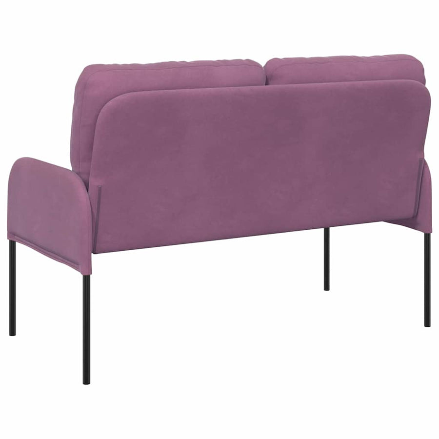 Banken met kussen 110cm Paars Multiplex