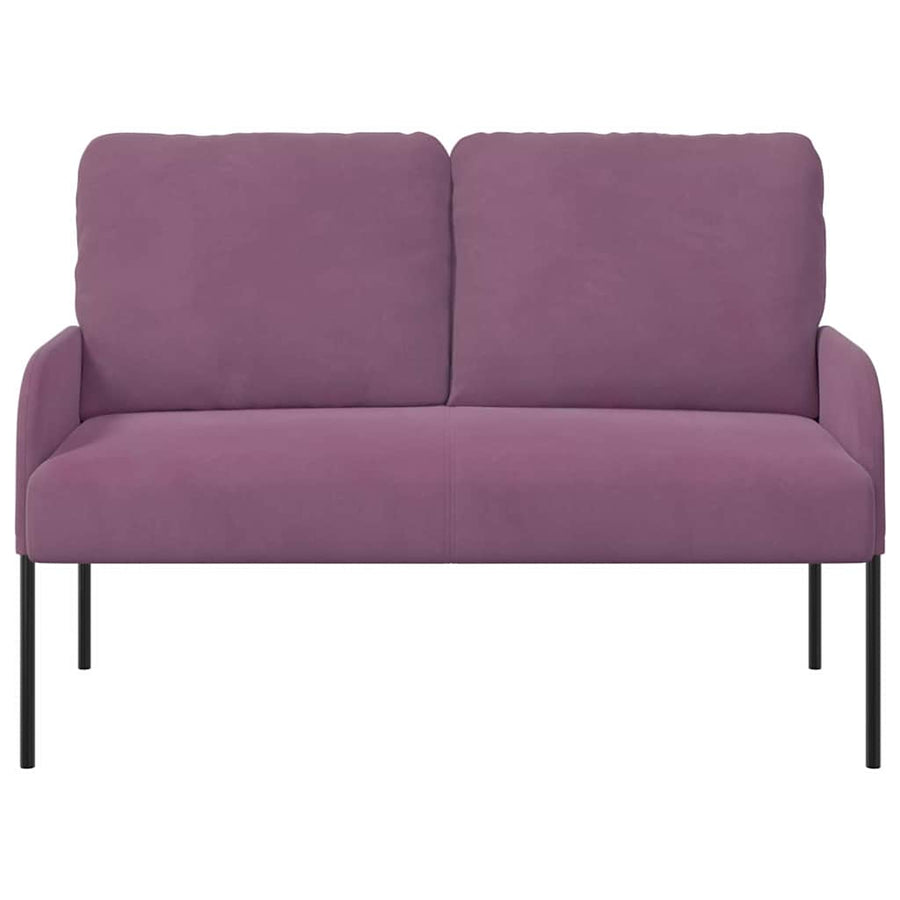 Banken met kussen 110cm Paars Multiplex