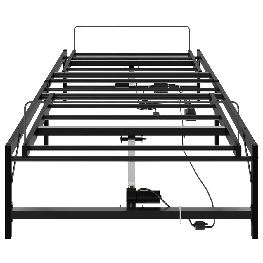 Elektrisch Verstelbaar Bedframe Zwart 75 x 190 cm Staal