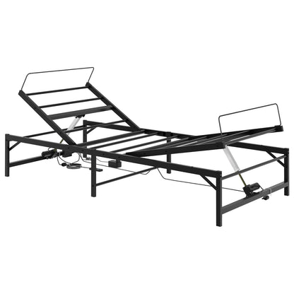 Elektrisch Verstelbaar Bedframe Zwart 90 x 200 cm Staal