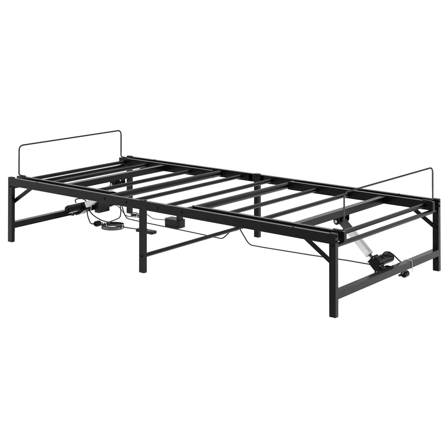 Elektrisch Verstelbaar Bedframe Zwart 100 x 190 cm Staal
