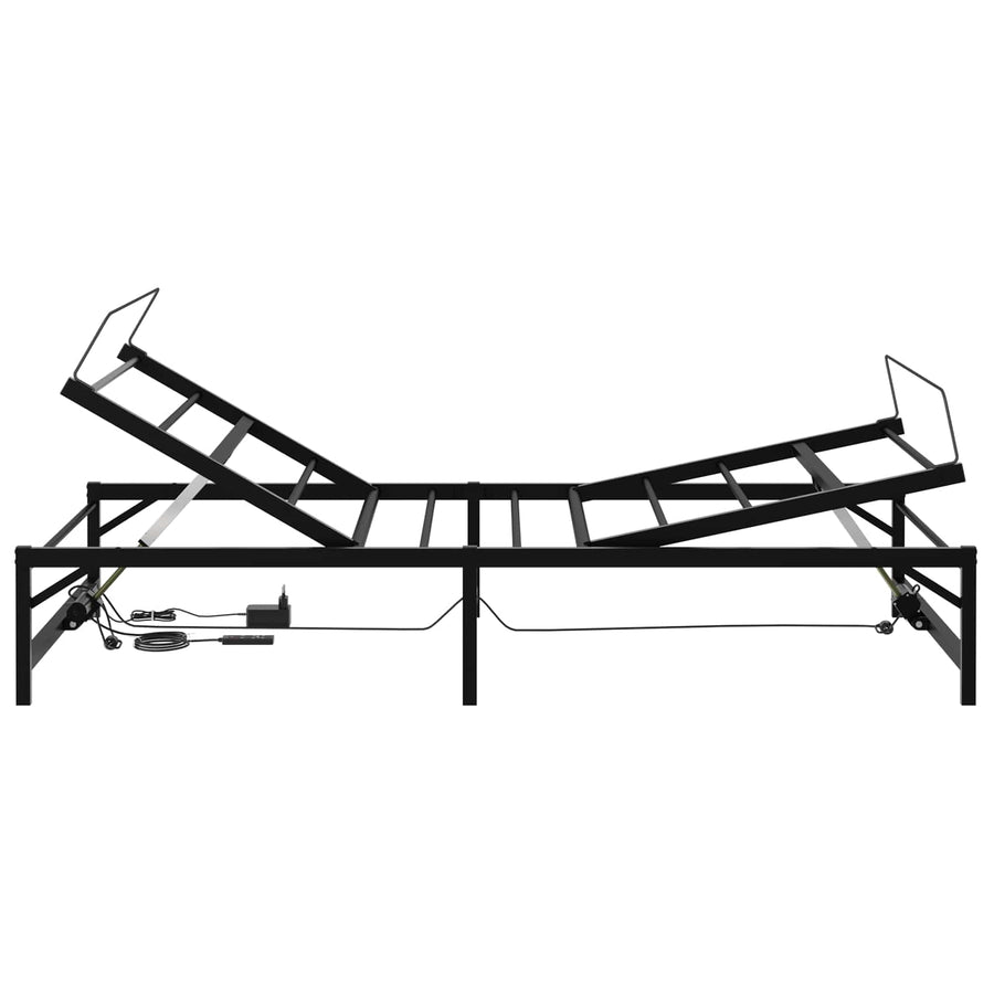 Elektrisch Verstelbaar Bedframe Zwart 100 x 190 cm Staal