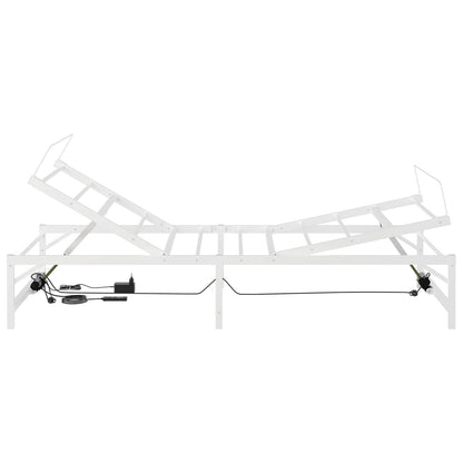 Elektrisch Verstelbaar Bedframe Wit 90 x 200 cm Staal