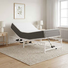 Elektrisch Verstelbaar Bedframe Wit 107 x 200 cm Staal