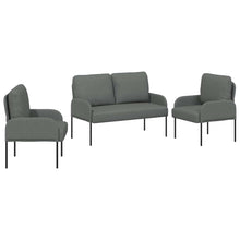 Sofa-Sets 3 pcs Donkergrijs 115 x 56 x 80 cm Multiplex
