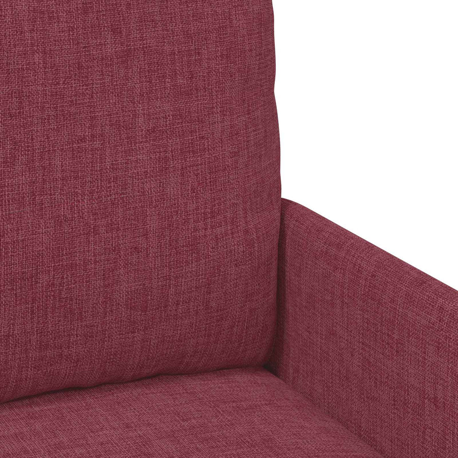 Sofa-Sets met kussen 3 pcs Wijnrood 115 x 56 x 80 cm Multiplex