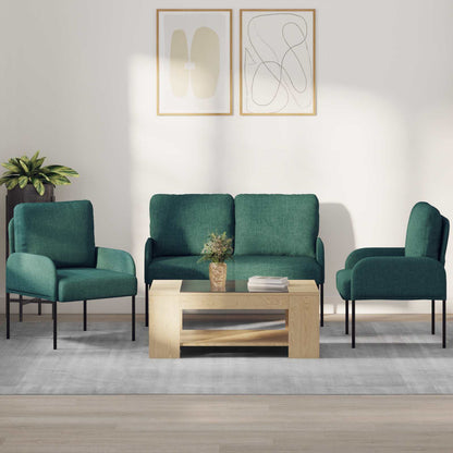Sofa-Sets 3 pcs Donkergroen 115 x 56 x 80 cm Multiplex