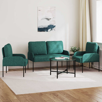 Sofa-Sets 3 pcs Donkergroen 115 x 56 x 80 cm Multiplex