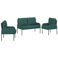Sofa-Sets 3 pcs Donkergroen 115 x 56 x 80 cm Multiplex