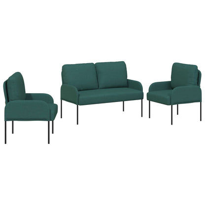 Sofa-Sets 3 pcs Donkergroen 115 x 56 x 80 cm Multiplex