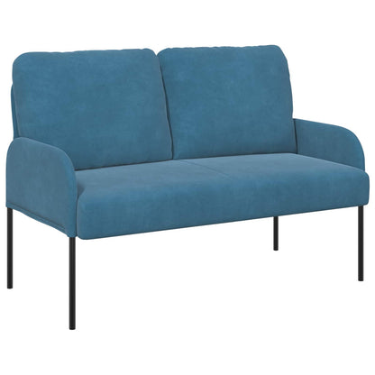 Sofa-Sets met kussen 3 pcs Blauw 115 x 56 x 80 cm Multiplex